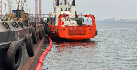 cover for an article about Harbor Containment Booms: Essential Permanent Protection for Harbors & Ports