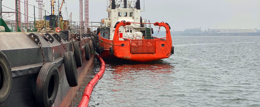 cover for an article about Harbor Containment Booms: Essential Permanent Protection for Harbors & Ports